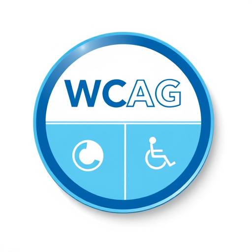 Logo da WCAG demonstrando os princípios de acessibilidade: perceptível, operável, compreensível e robusto.